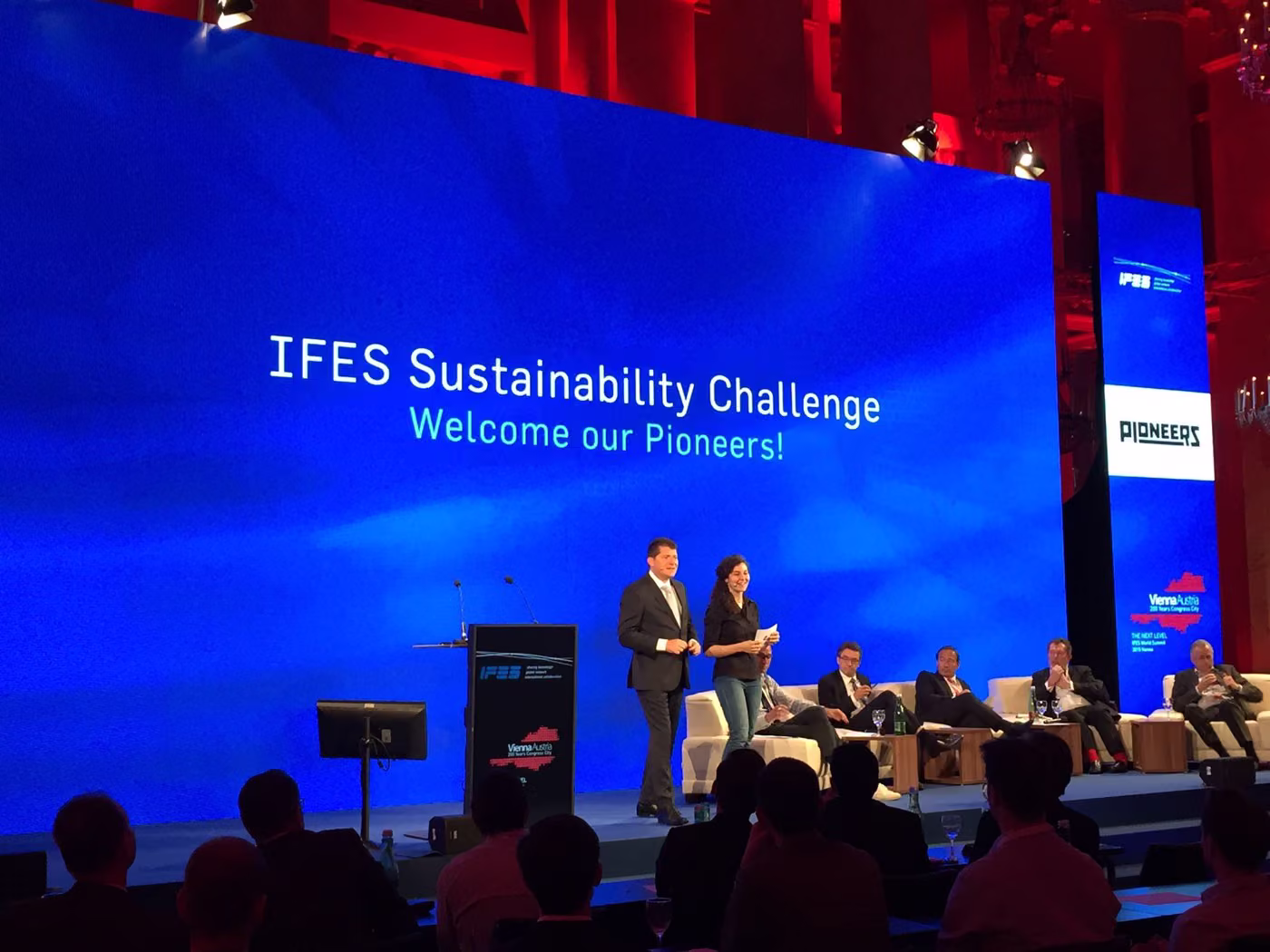 IFES Sustainability Challenge — Keynote von Axel Blanck in der Hofburg Vienna, Welcome our Pioneers